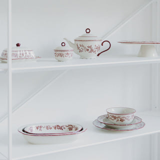 Serving bowl 26cm oval Burgundy Cyril