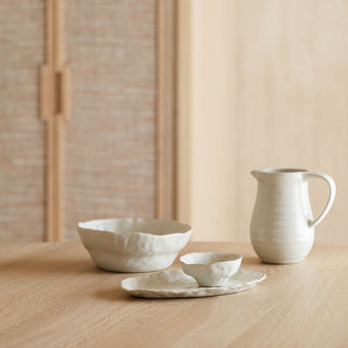 Beige Nomad Salatschüssel – Emirtex Home