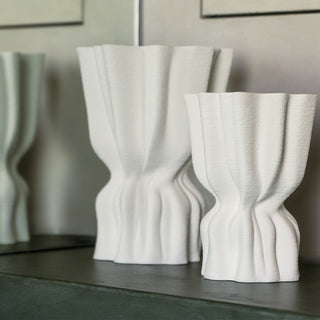 Vase Vea 22xH29cm weiss