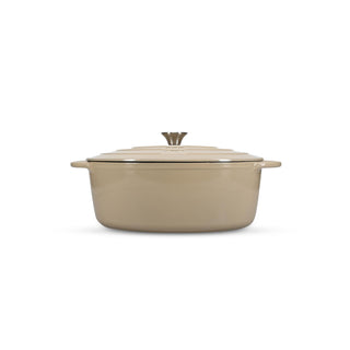 Gusseisen Kochtopf Ferno beige oval 41x26cm