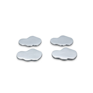 Charm Glasuntersetzer 4er Set Silber