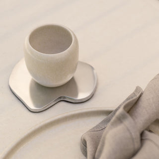 Charm Glasuntersetzer 4er Set Silber