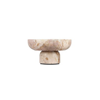 Dekoschale Opus 20 x H12 cm aus Marmor Beige