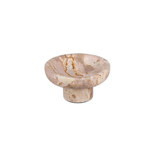 Dekoschale Opus 20 x H12 cm aus Marmor Beige