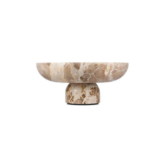 Dekoschale Opus 25,5 x H5 cm aus Marmor Beige