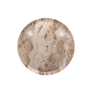 Dekoschale Opus 25,5 x H5 cm aus Marmor Beige