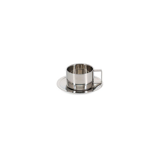 Oryn Chrome Tassen mit Untertassen 2er-Set
