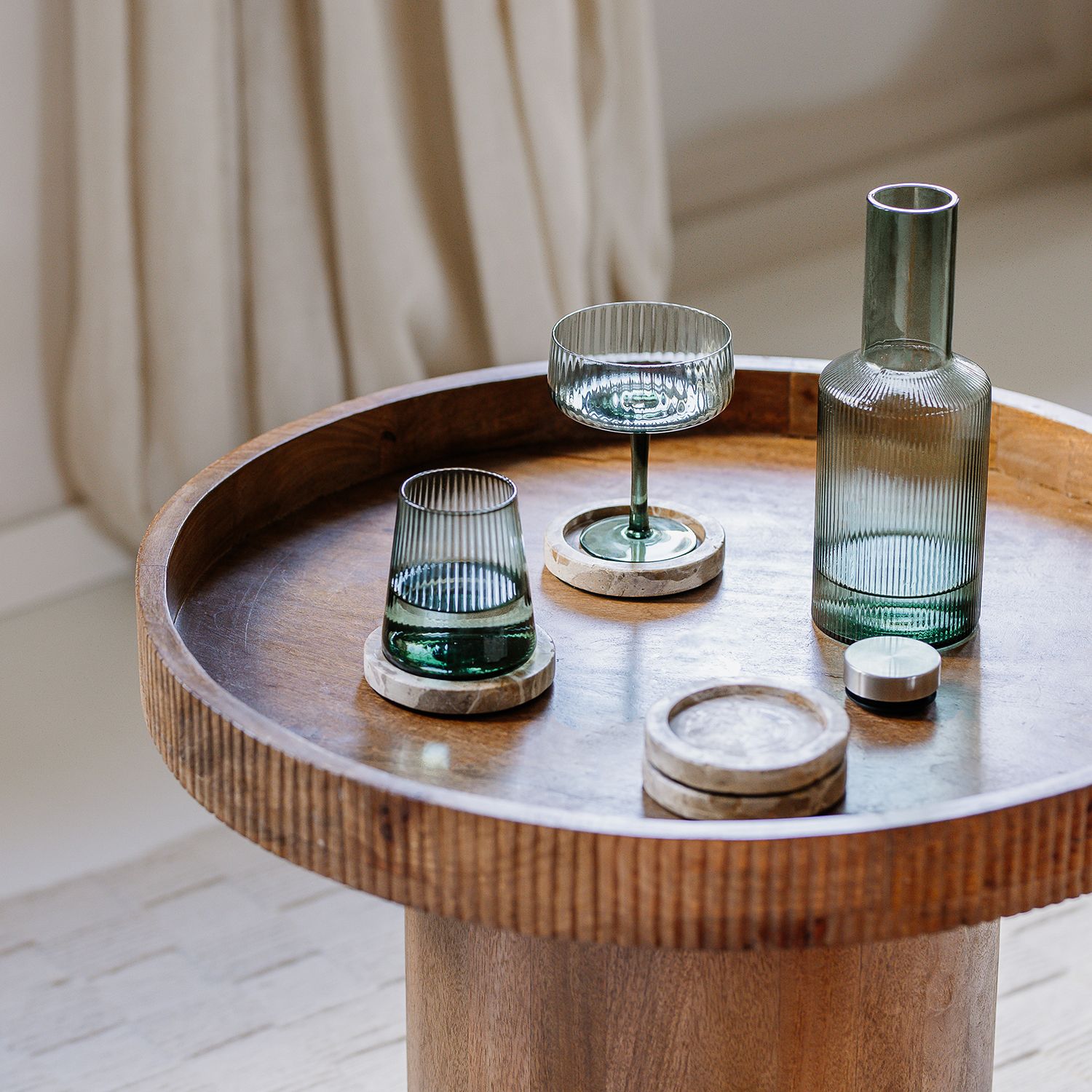 Ray Karaffe mit Deckel 100cl dunkelgrün – Emirtex Home