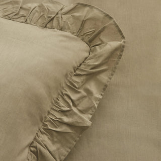 Karaca Home Pure Ruffle Bettwäsche 200x220cm 4tlg. Salbei