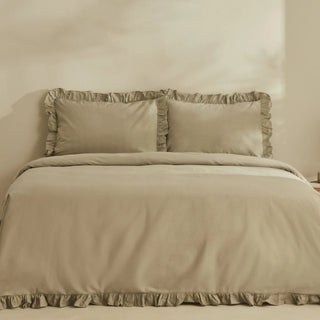 Karaca Home Pure Ruffle Bettwäsche 200x220cm 4tlg. Salbei