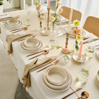 Karaca Finesse Beige Geschirrset 24 teilig Earth Collection