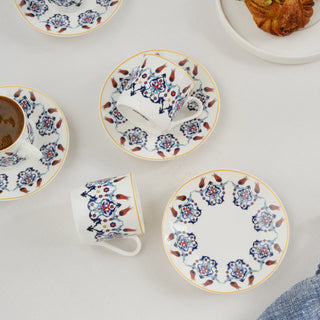 Karaca Halic Mokkatassen Set für 6 Personen 80ml