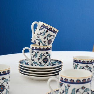 Karaca Rumi Mokkatassen Set für 6 Personen 80ml