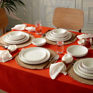 Karaca Stream Bone China Pumpkin 24-teiliges Tafelservice für 6 Person – Emirtex Home