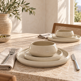 Lissa Bonna Geschirrset Beige 27-teilig