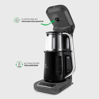 Karaca Caysever Robotea Pro 4 in 1 sprechender automatischer Teekocher Space Grau