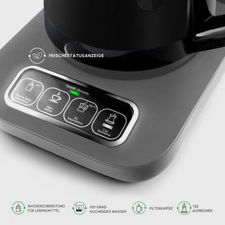 Karaca Caysever Robotea Pro 4 in 1 sprechender automatischer Teekocher Space Grau