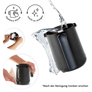 Karaca Hatir Köz türkische Kaffeekocher mit Röstfunktion Shiny Black