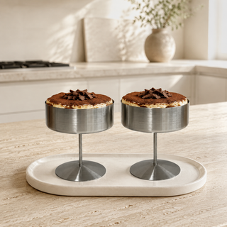 Aura 2er Dessertschale Set auf Fuß