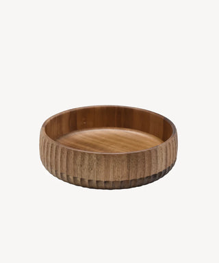 Akazienholz Stripe Bowl 19cm