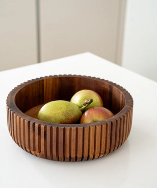 Akazie Stripe Bowl – Ø26 cm