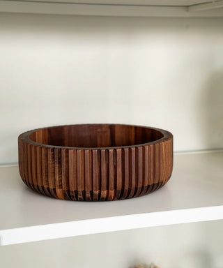 Akazie Stripe Bowl – Ø26 cm