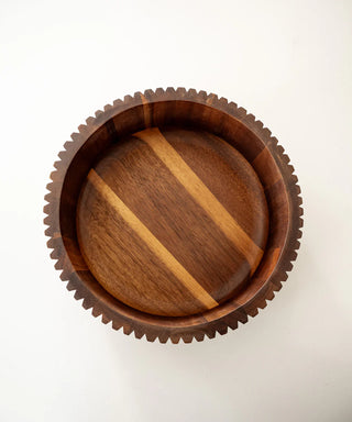 Akazie Stripe Bowl – Ø26 cm