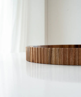 Akazienholz Stripe Tablett 35,5cm