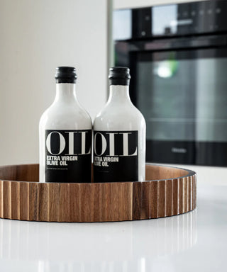 Akazienholz Stripe Tablett 35,5cm