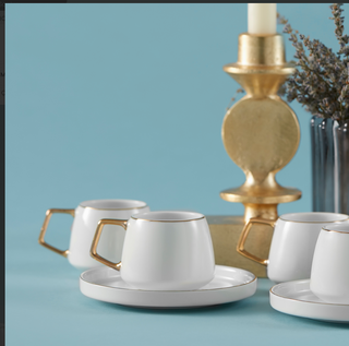 Karaca Mokkatassen Saturn GOLD für 6 Personen