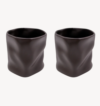 2er Diamond Matt Mocha Keramik Becher - 290ml