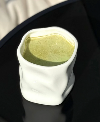 2er Diamond Weiss Keramik Becher - 290ml