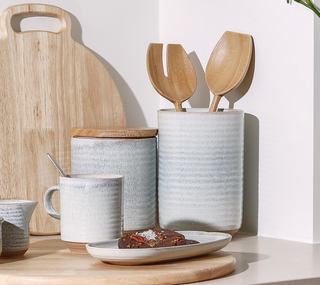 Essenza Salatbesteck 2 teilig aus Holz