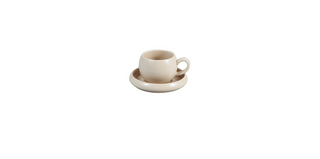 Bondy Beige Espressotassen 2er Set - Seidenbeige