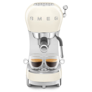 Smeg Espresso-Kaffeemaschine Creme Glänzend