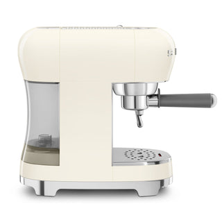 Smeg Espresso-Kaffeemaschine Creme Glänzend