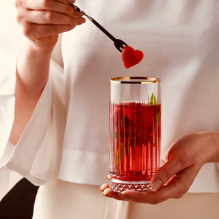 Pasabahce Elysia Gold 4er Longdrink Glas 280 ml Golden Touch