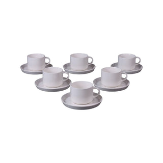 Lunel Weiß 6er Kaffeetassen Set