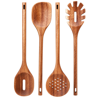 Akazie Küchenutensilien Set 4 Tlg