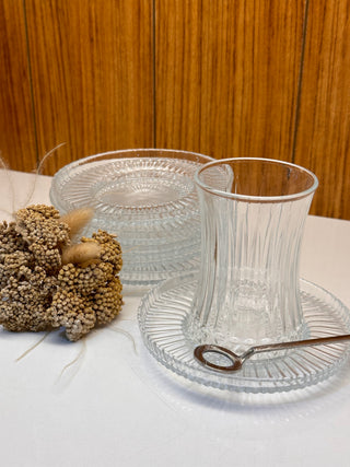 Elysia / Riva Teegläser Set – 6 Gläser mit Unterteller