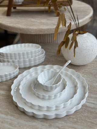 Lotus Weiss Frühstückset 31 teilig