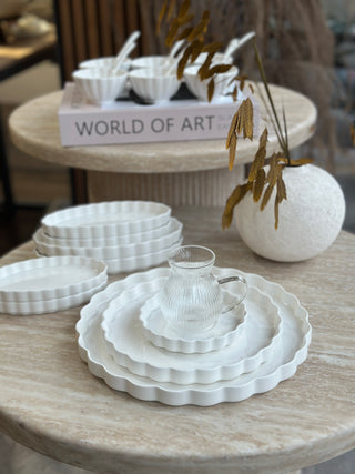Lotus Weiss Frühstückset 31 teilig