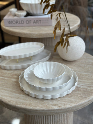 Lotus Weiss Geschirrset 29 teilig