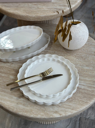Lotus Weiss Geschirrset 29 teilig