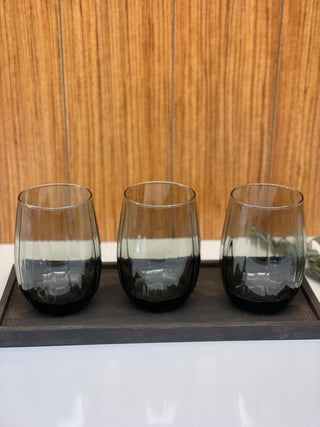 Pasabahce Linka Smoked Gläser 3er Set – 380ml