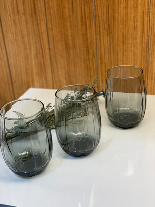 Pasabahce Linka Smoked Gläser 3er Set – 380ml