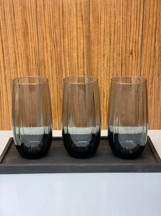 Pasabahce Linka Smoked Trinkglas 3 er Set 500 ml Longdrink