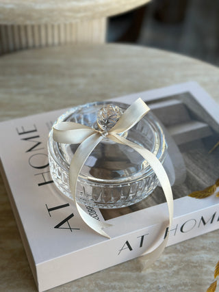 Elisa Glasschale mit Deckel- Zuckerdose
