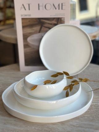 Diva Weiß Geschirrset – 24-teilig