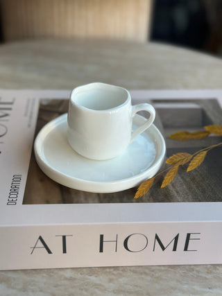 Diva Weiss 6er Mokkatassen Set